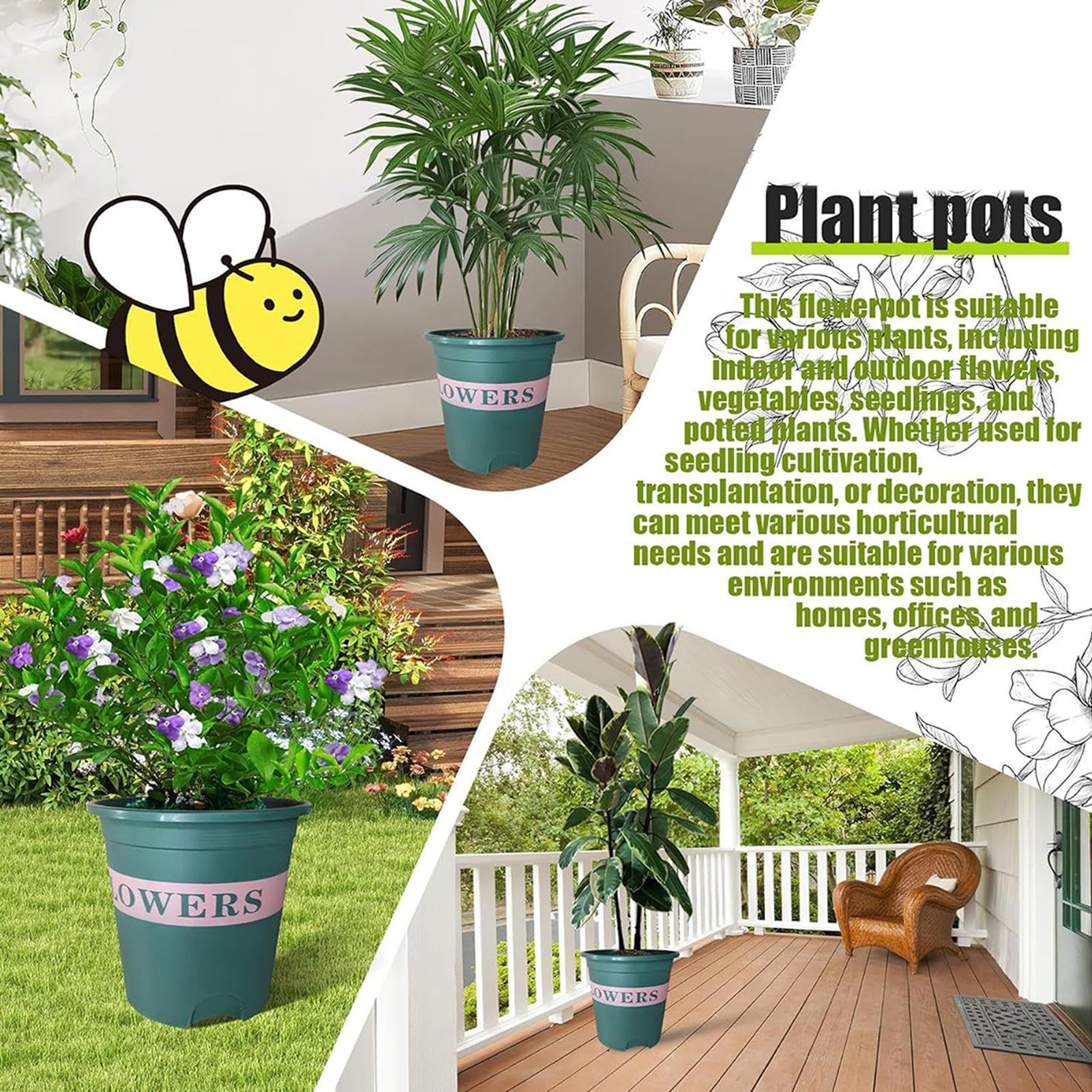 Doniczki Do Sadzonek Roślin 5 Sztuk Akcesoriów Do Rozsady Owoców | Pojemnik do Kiełkowania Roślin Dla Ogrodników Hodowców Rolników Do Warzyw Owoców Na Tarasach I Kwietnikach W Szklarniach