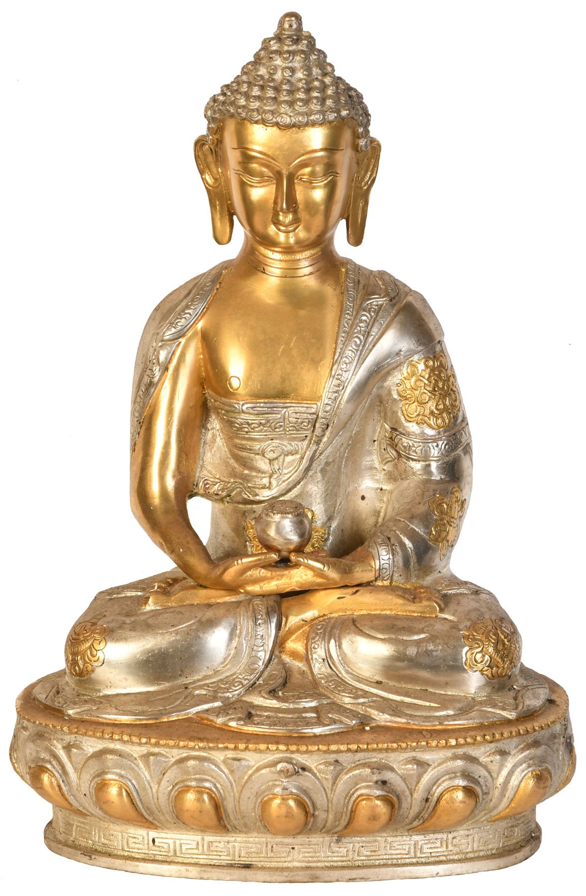Bouddha en Dhyan Mudra en laiton pour réduire le stress chez soi