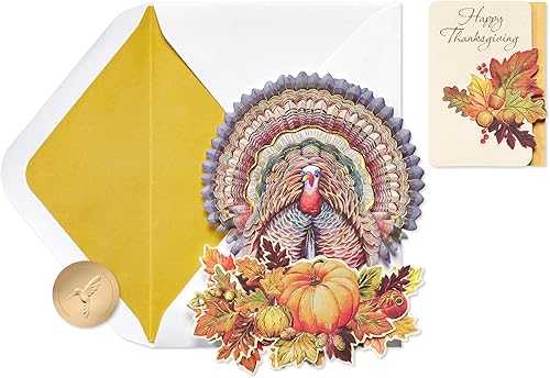 Papyrus Tarjeta de Acción de Gracias (regalos de la temporada, sin brillantina)