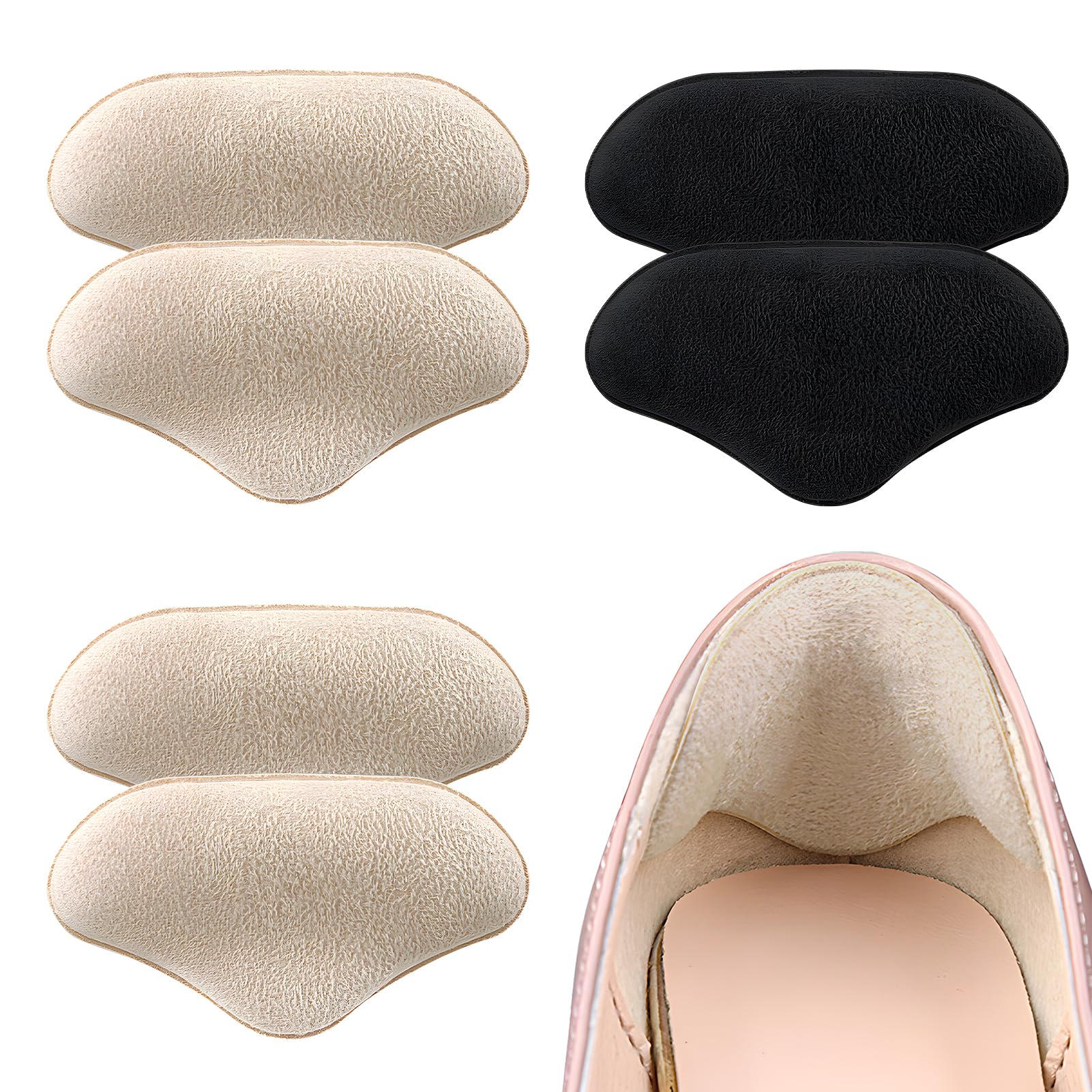 3 Pares de Taloneras para Demasiado Grandes, el Talón con Insertos de Esponja, Adecuado para Casuales, Zapatos Deportivos