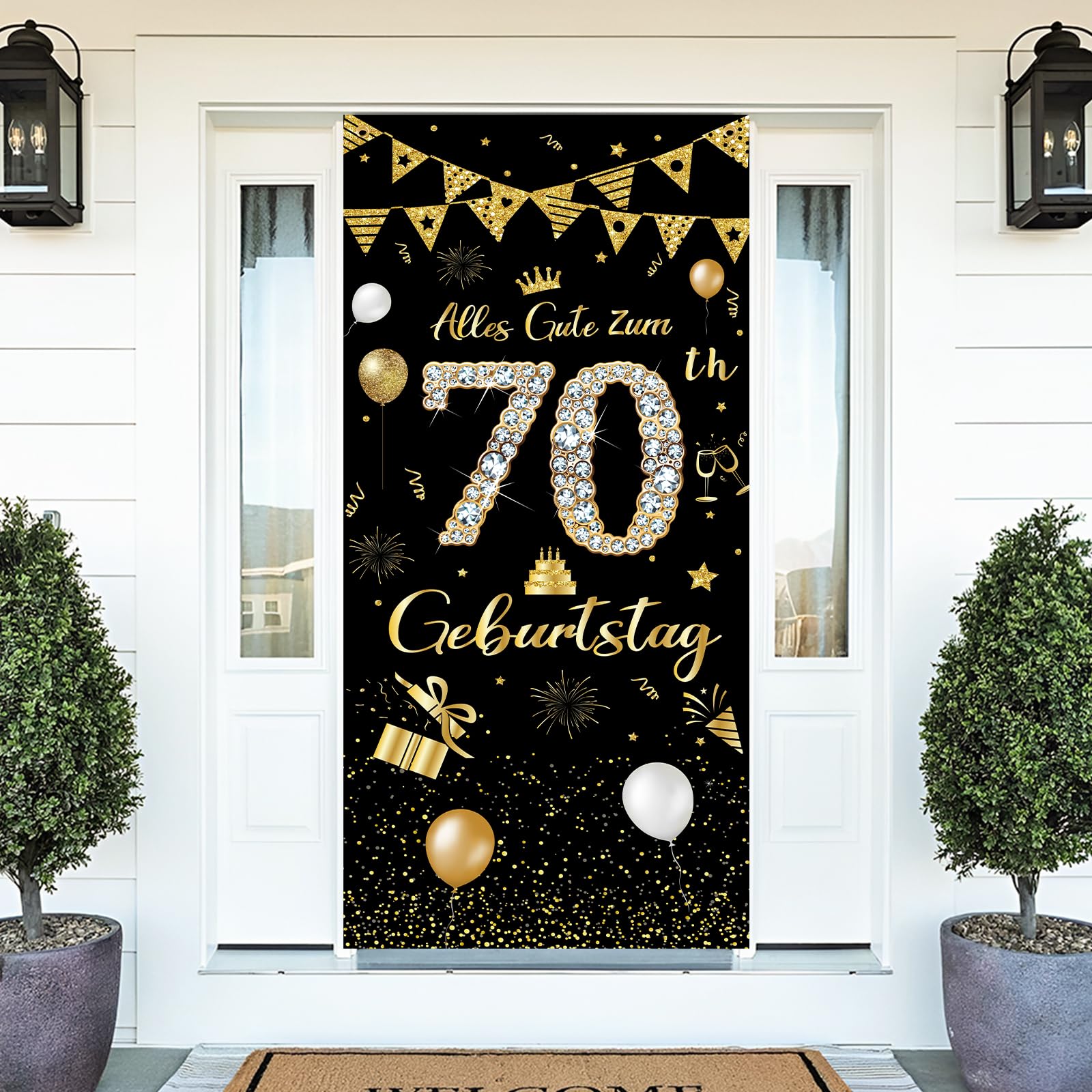 Geburtstag Banner Mann Frau 185 × 90 cm
