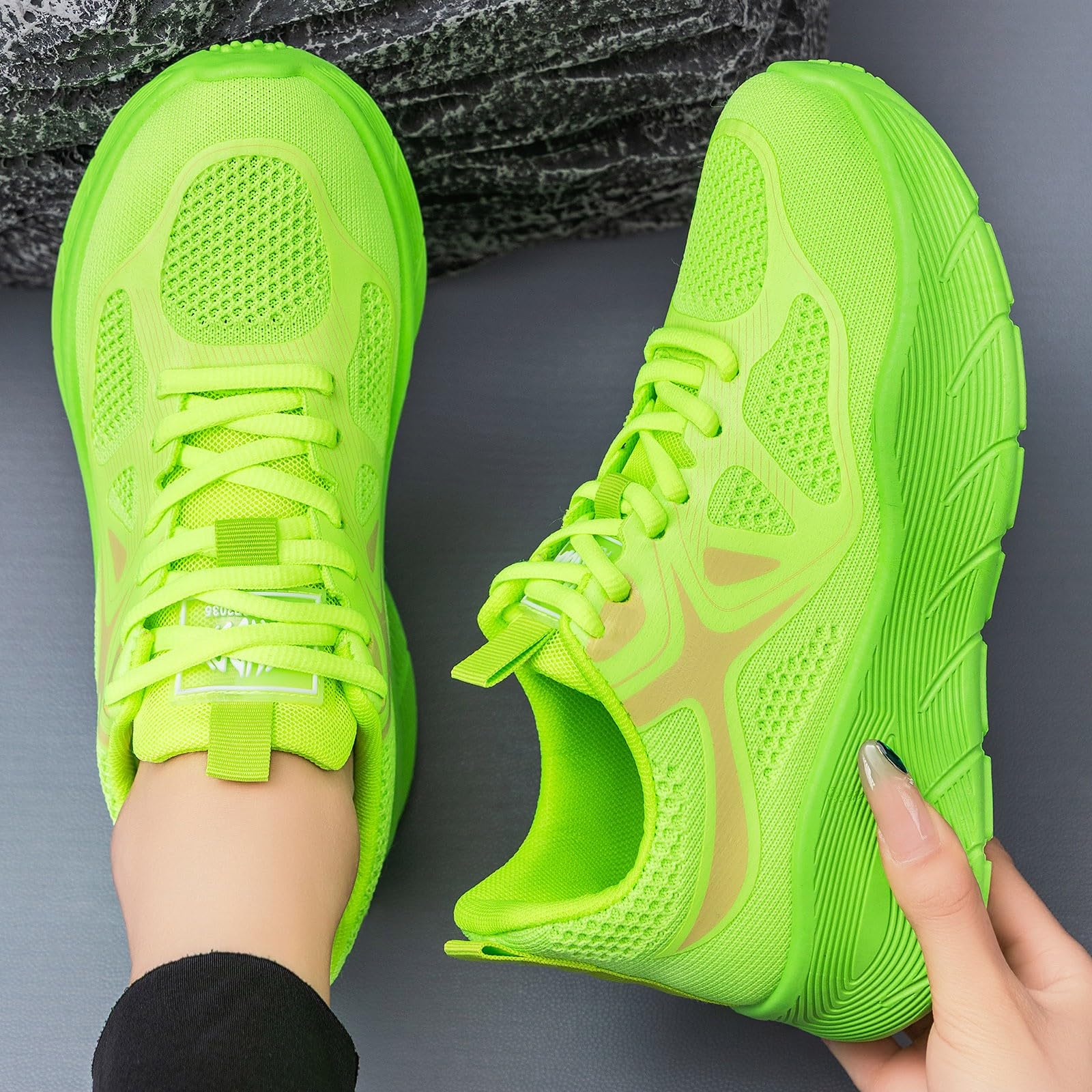 Scarpe Donna Ginnastica Leggere Scarpe Comode per Camminare Eleganti | Tennis Camminata in Pelle Sintetica per Passeggiata Invernale Sneakers Ragazza Concezione Ergonomica Fibra Ecologica