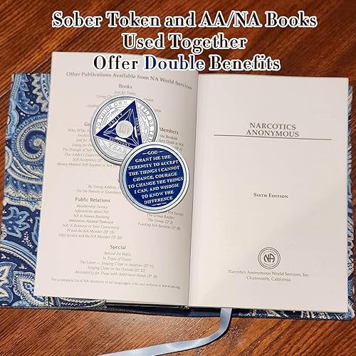 Miniatura 317 de Moneda de sobriedad de triángulo de recuperación de 2 años – Monedas de plata con número romano NA AA – 1-40 fichas y medallones NA/HA/AA Prime – 02