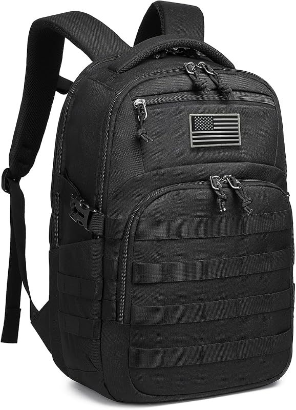 Mochila táctica militar, mochila para hombre bolso de asalto táctico pequeño negro