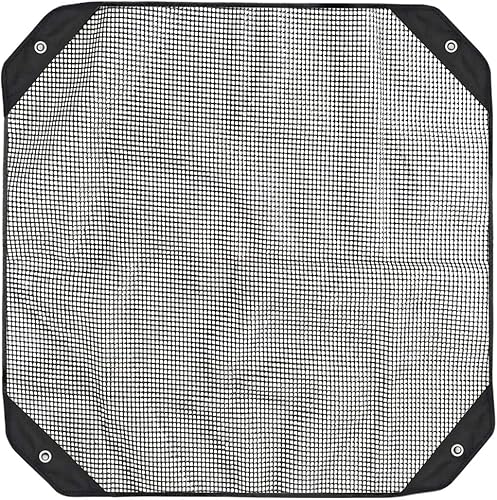 Miniatura 6 de Jeacent Cubierta de aire acondicionado para todas las estaciones, protector de hojas de malla abierta para unidades exteriores, color negro, (32 x