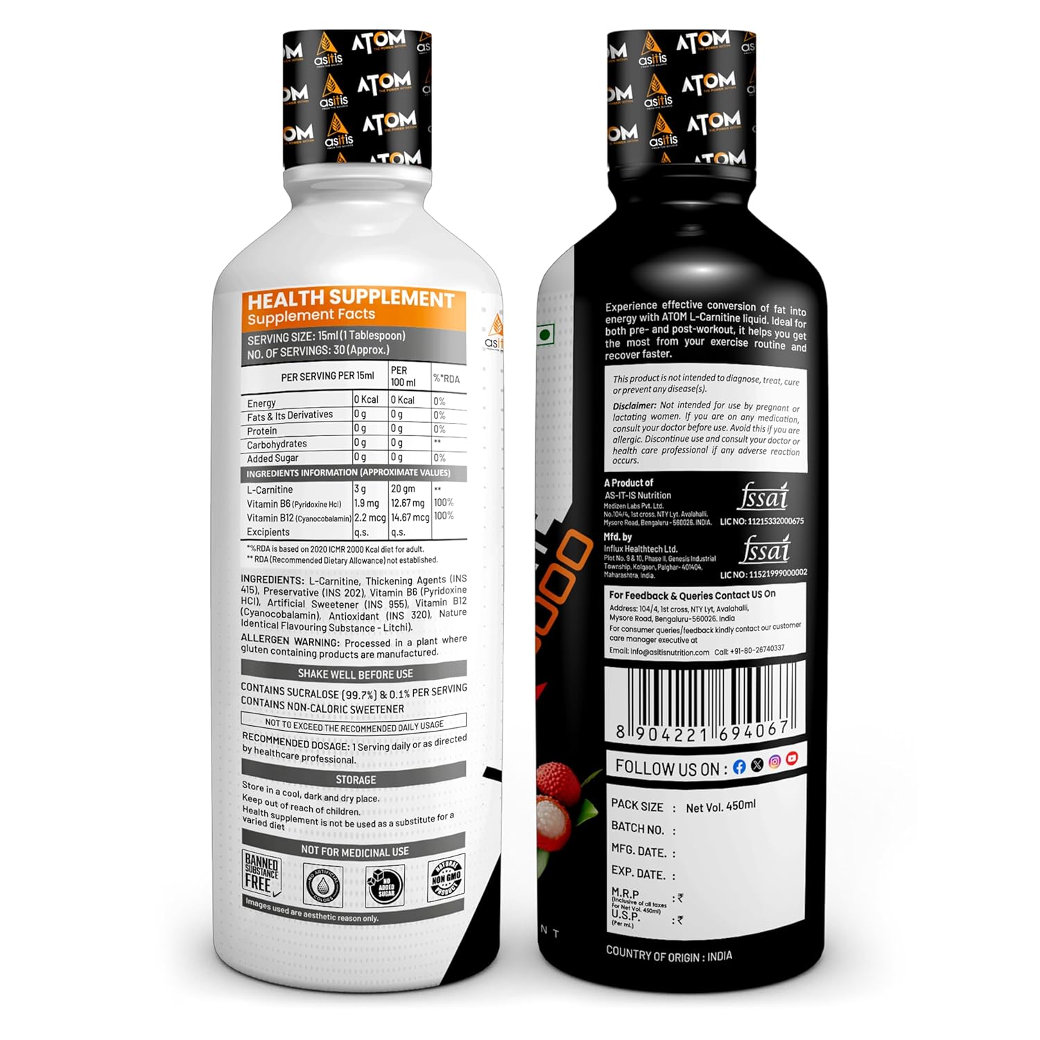 Buy Now As-It-Is Nutrition Atom L- Carnitine Liquid Helps Convert Fa... 6 Buy Now As-It-Is Nutrition Atom L- Carnitine Liquid Helps Convert Fa...