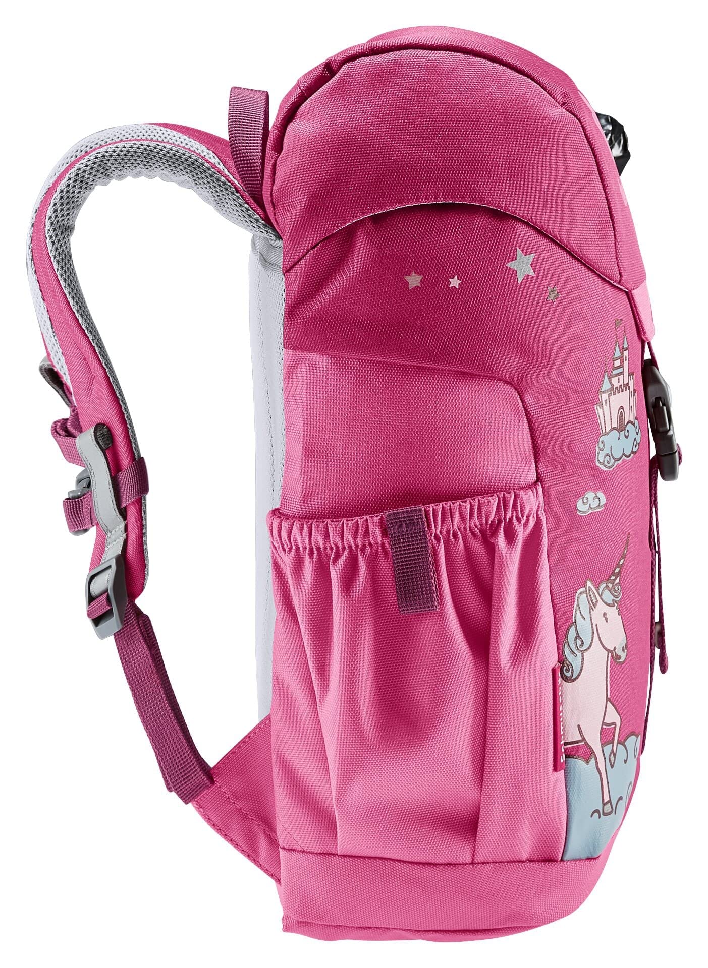 deuter Schmusebär Kinderrucksack (8 L), Ruby-hotpink & SIGG - Trinkflasche Kinder - Viva One Unicorn