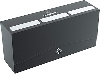 Gamegenic Triple Deck Holder 240+ Casual Deck Box | Double-Sleeved Card Storage with Three Removable Deck Holders | Innovative Cobra Neck Technology | Holds up to 240 Cards | Black Color | Made