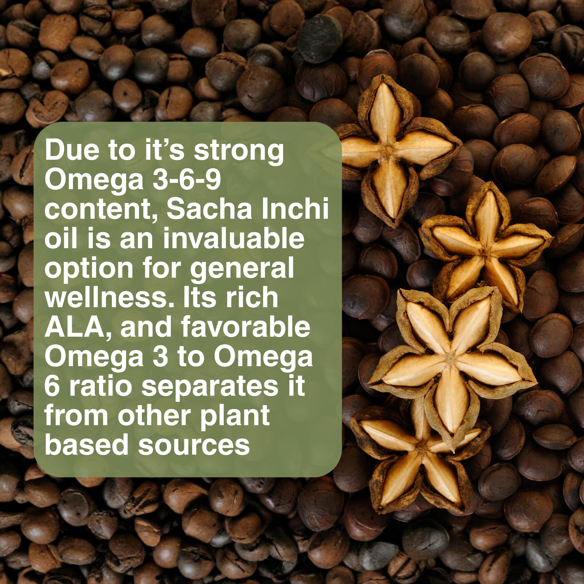 Organic Sacha Inchi Oil Capsules - Vegan Omega 3, 6, 9 Oils - 1,000mg Serving - for Supporting General Wellness, Brain Function, and Anti-Oxidation - 2 Month Supply — Amazon image 2