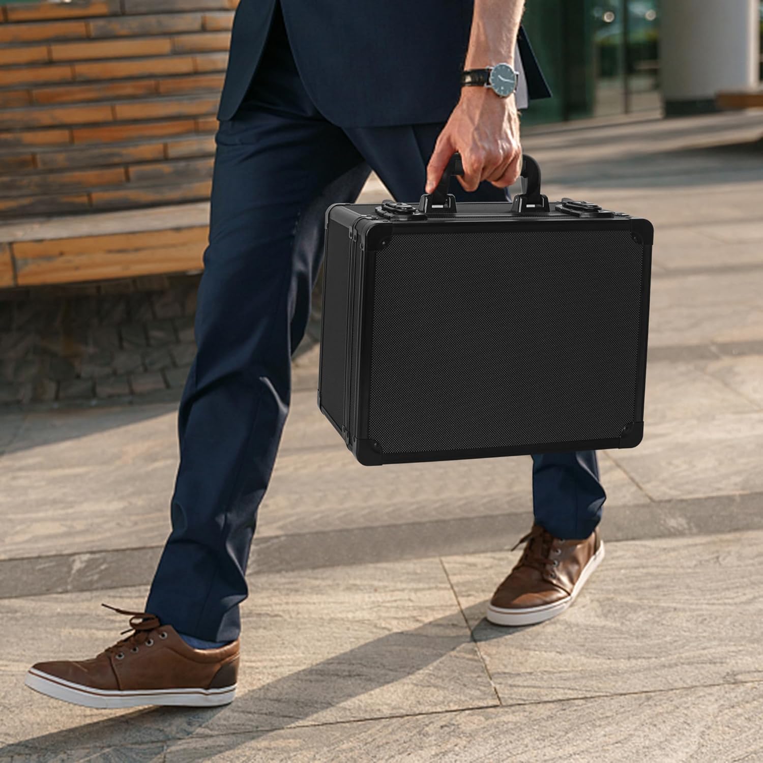 Graded Card Case - Aluminum Alloy Graded Card Storage Box Compatible with 100 Card Slabs - the Sports Trading Card Case Fits PSA, CSG, BGS