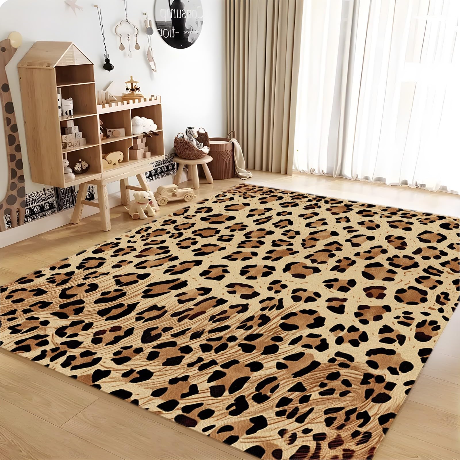 BSGIFT Vloerkleed voor woonkamer, 140 x 200 cm, vintage