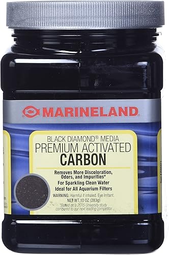 Marineland Black Diamond Carbón activado premium, Negro/Gris