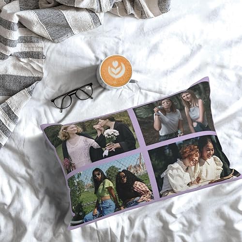 Miniatura 7 de Funda de almohada personalizada con collage de fotos, funda de almohada personalizada con imágenes para mamá, de hija, hijo, funda de almohada con