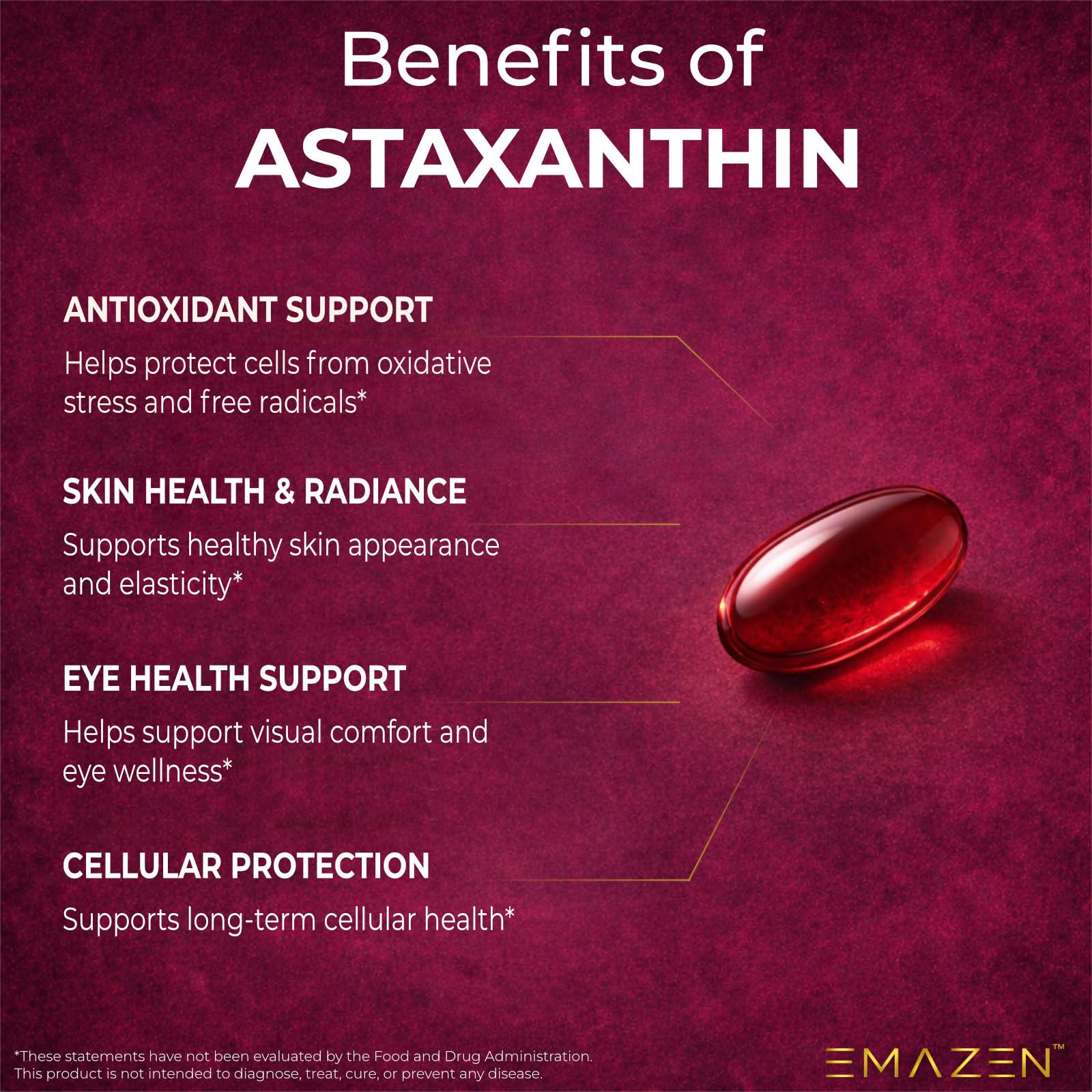 Astaxanthin 12mg MCT Coconut Oil, 120 Vegan Softgels, 4 Month Supply — Amazon image 2