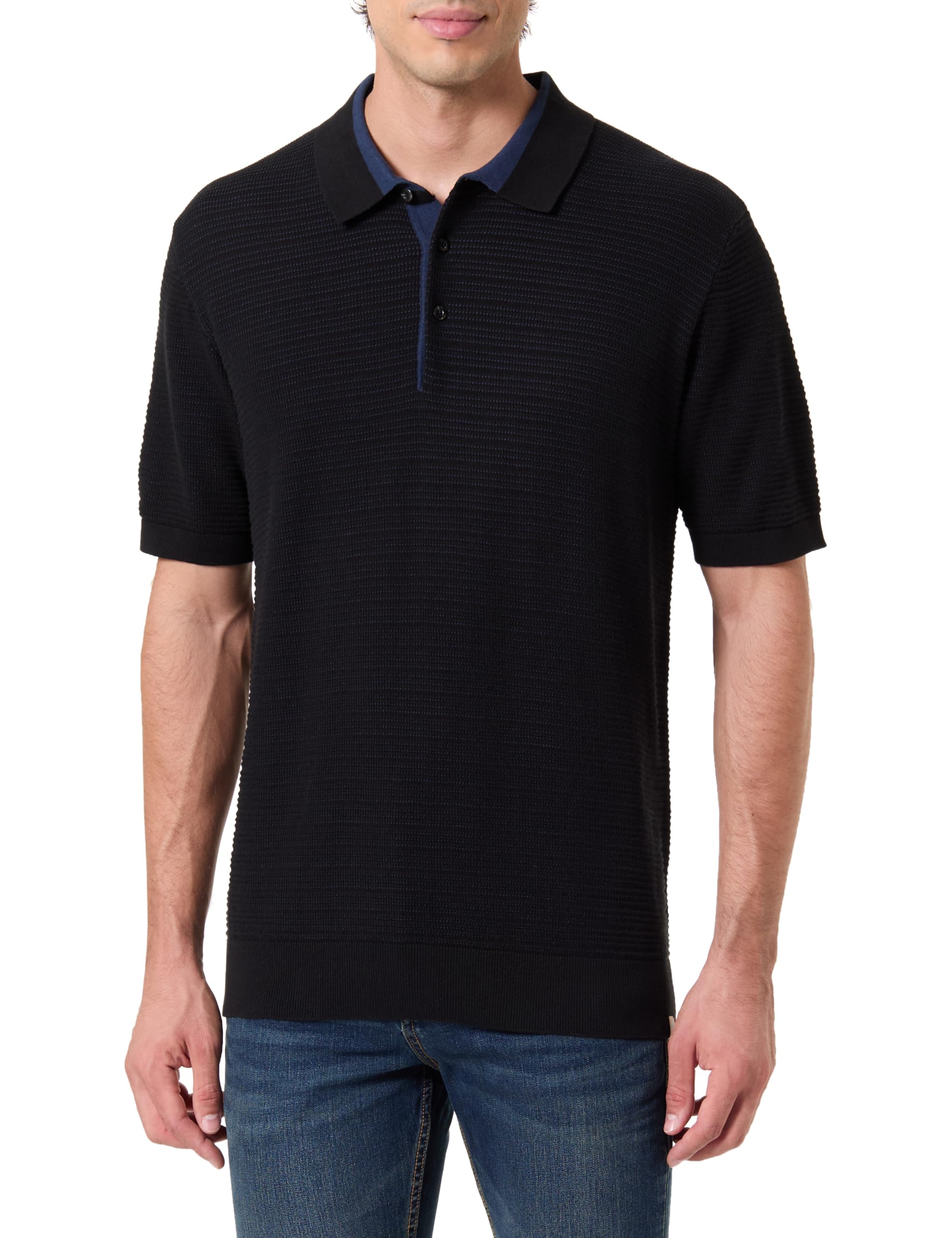 Scotch & Soda Logo Polo Shirt Camisa, Meteorite 021, M para Hombre