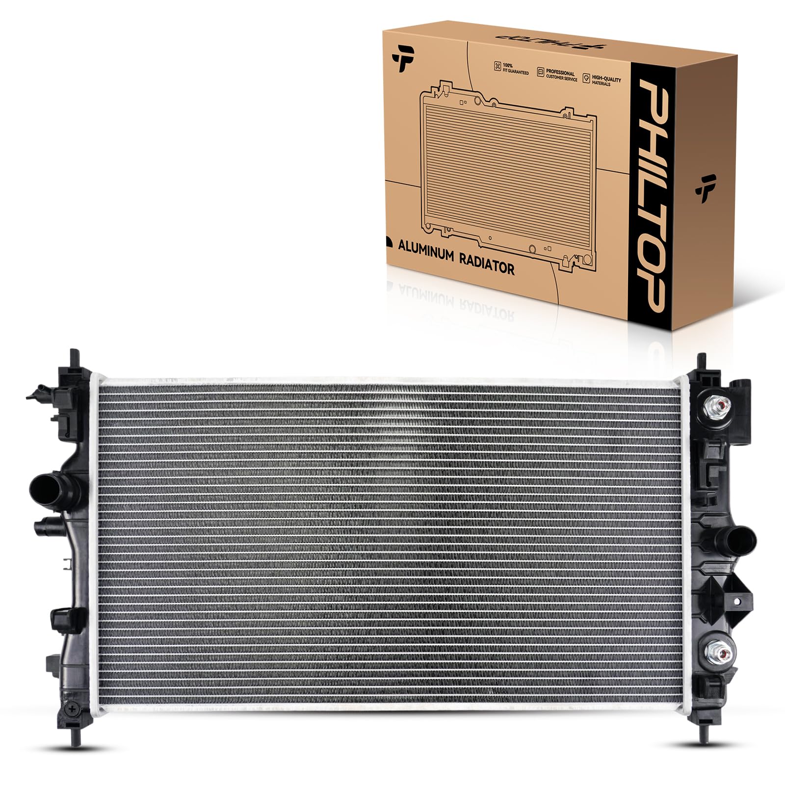 PHILTOP Radiators Car for 2011-2013 Cruze, 2014-2015 Cruze 1.4T, 2014-2015 Cruze 1.8L, 2016 Cruze Limited 1.4T, 2016 Cruze Limited 1.8L CU13197