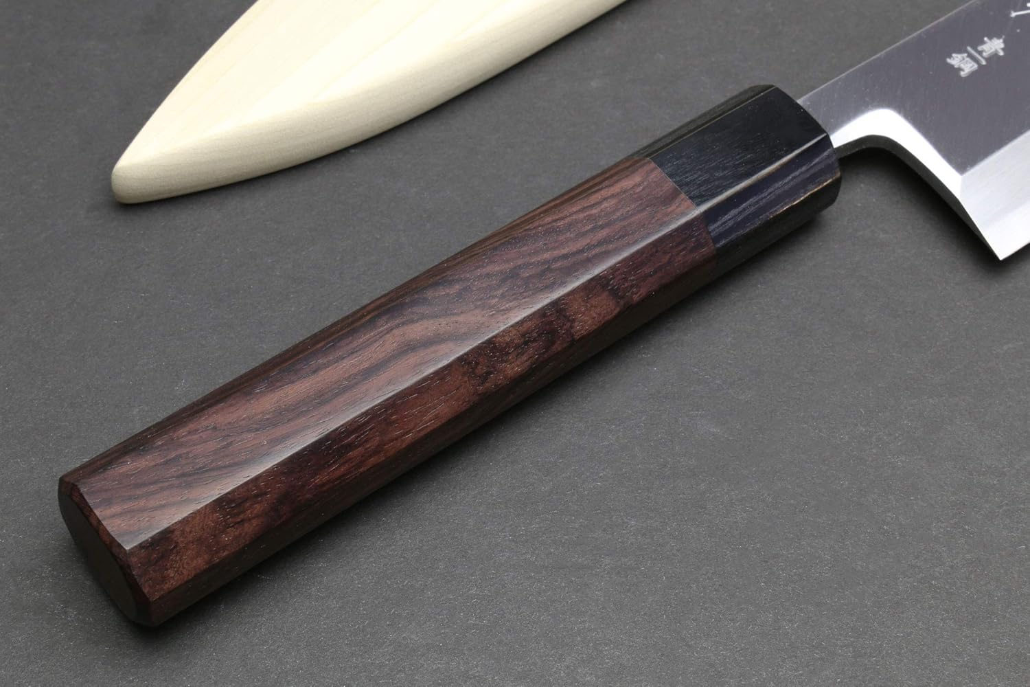 Yoshihiro Aonamiuchi Blue Steel #1 Mioroshi Filet Sushi Sashimi Japanese Chef Knife Rosewood Handle Single Bolster (9.5'' (240mm))