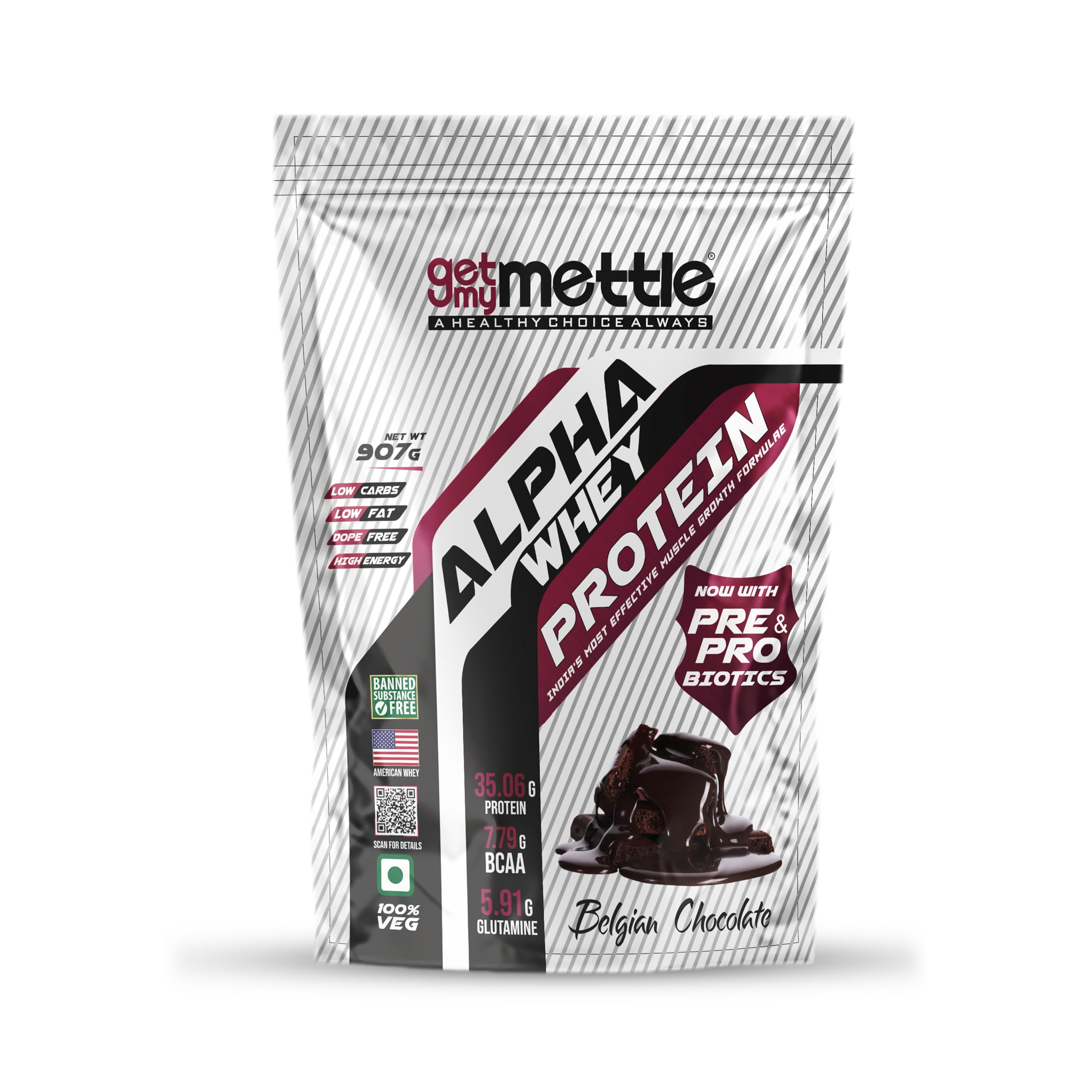 Getmymettle Alpha Whey Protein Powder, Kesar Pista Delight (4kg / 8.8lbs) | 35.06g Protein Per Serving | High Protein for Muscle Growth & Recovery | Fast Absorption | Gym Nutrition — Amazon image 22