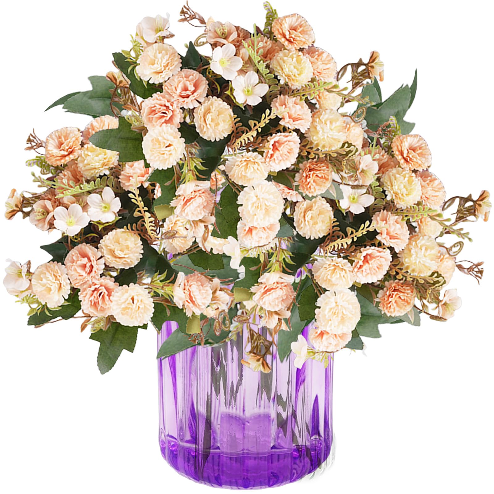 astylishome Faux Flower Arrangements Artificial Flowers Faux Silk Rose Fake Plants Arrangement Indoor Decorations for Home Wedding Party 3118 โ image 1