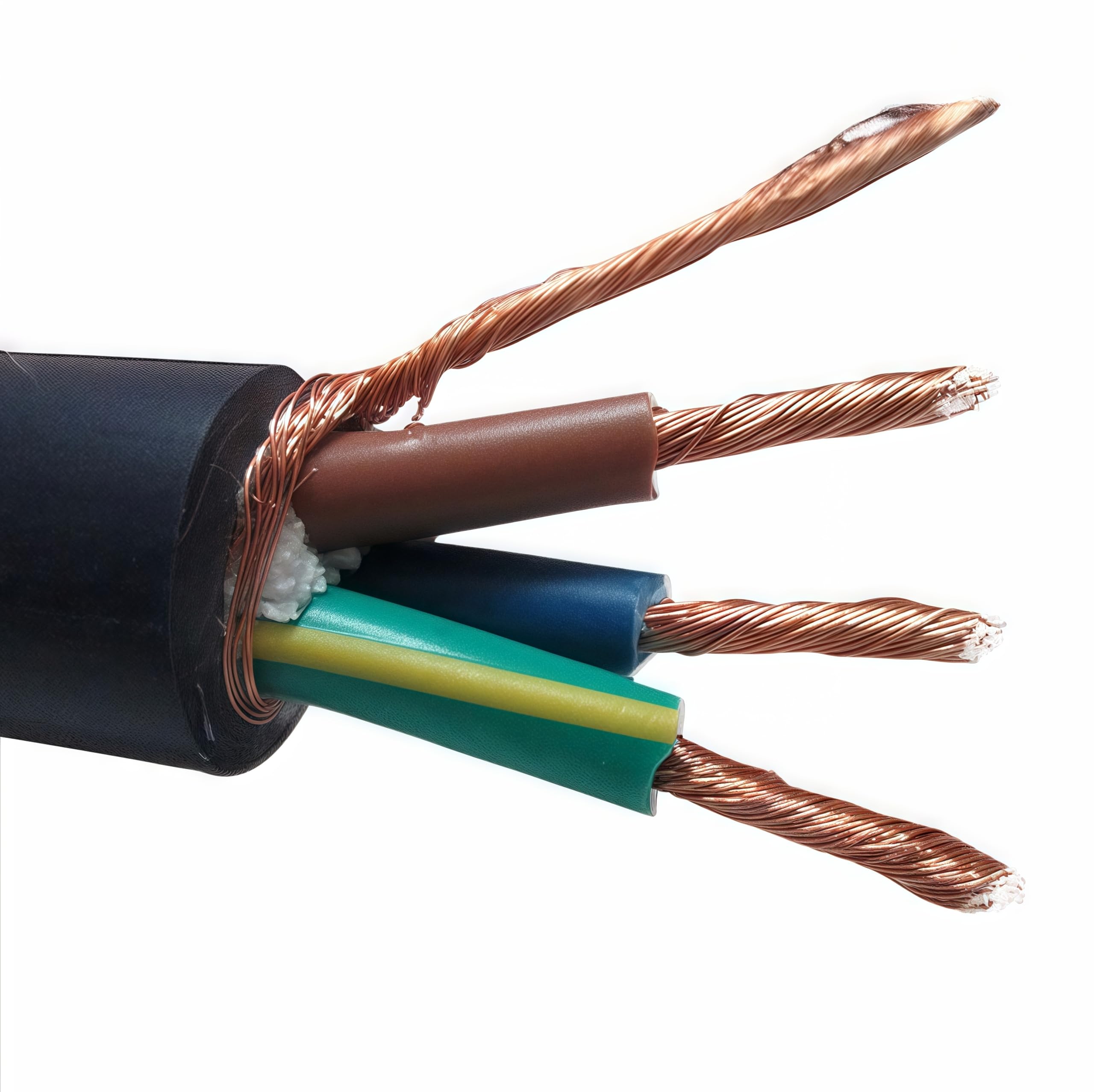 WAudio 10AWG Audio Netzkabel - Hi-FI Stromkabel Standard EU mit Schuko-Stecker und IEC-Stecker (2m)
