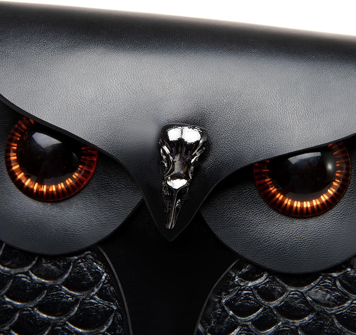 Owl Crossbody Bag Purse Handbag Steampunk Leather Phone Shoulder Pouch Retro Gothic Renaissance Festival Accessory (Owl BLack)