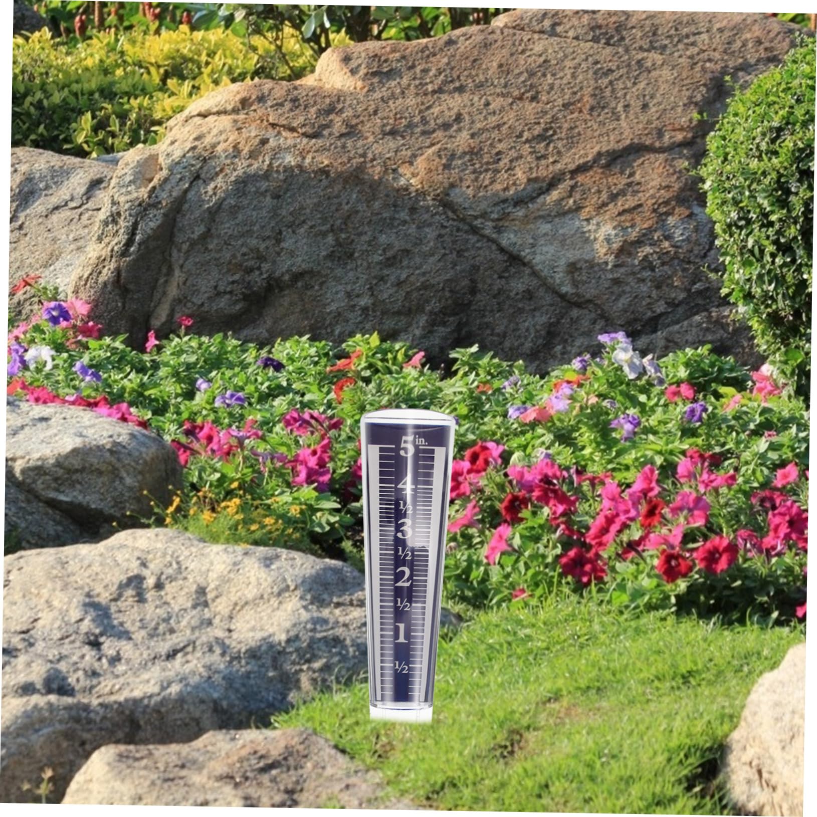 iplusmile 5 Teiliges Regenmesser Gartenmessgerät Regenmessgerät Transparent Großes Messgerät Ersatzrohrwerkzeug Für Den Außenbereich Wasserdicht Rasenzubehör Wetterstation Für