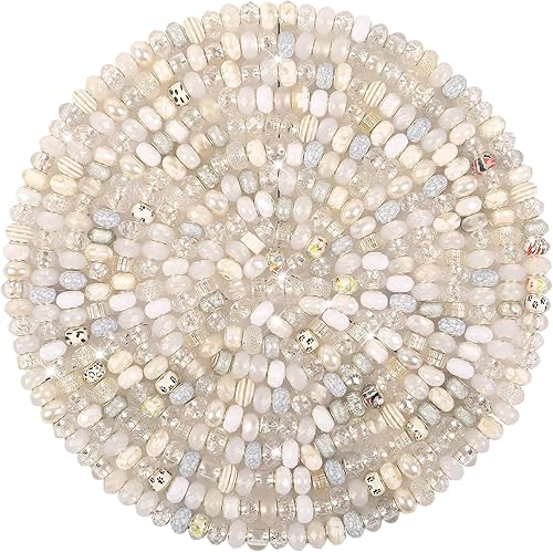 Vista 106 de Cuentas de agujero grande negro europeo para bolígrafos, 100 piezas surtidas de agujeros grandes de hadas, varita de jardín, cuentas espaciadoras