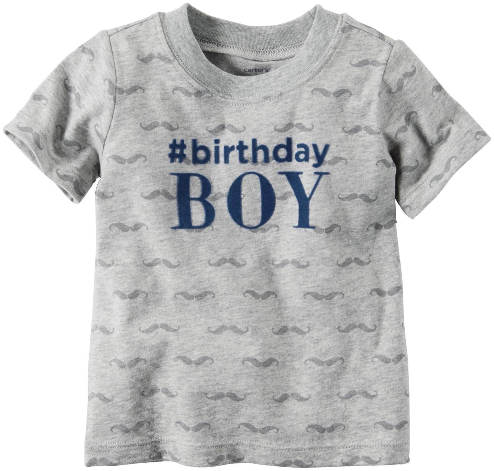 Carter's Birthday Tee, Heather, 9 Months