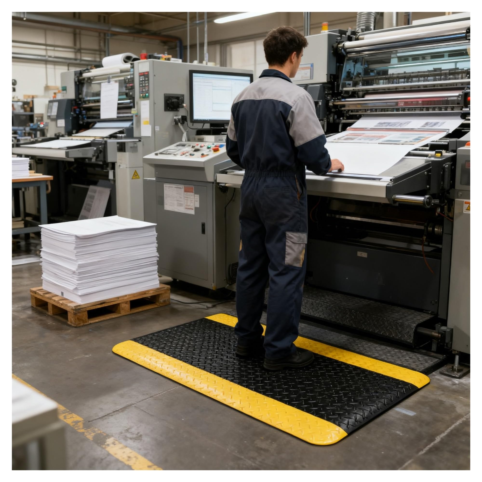 Tapis anti-fatigue pour bureau debout idéal en télétravail