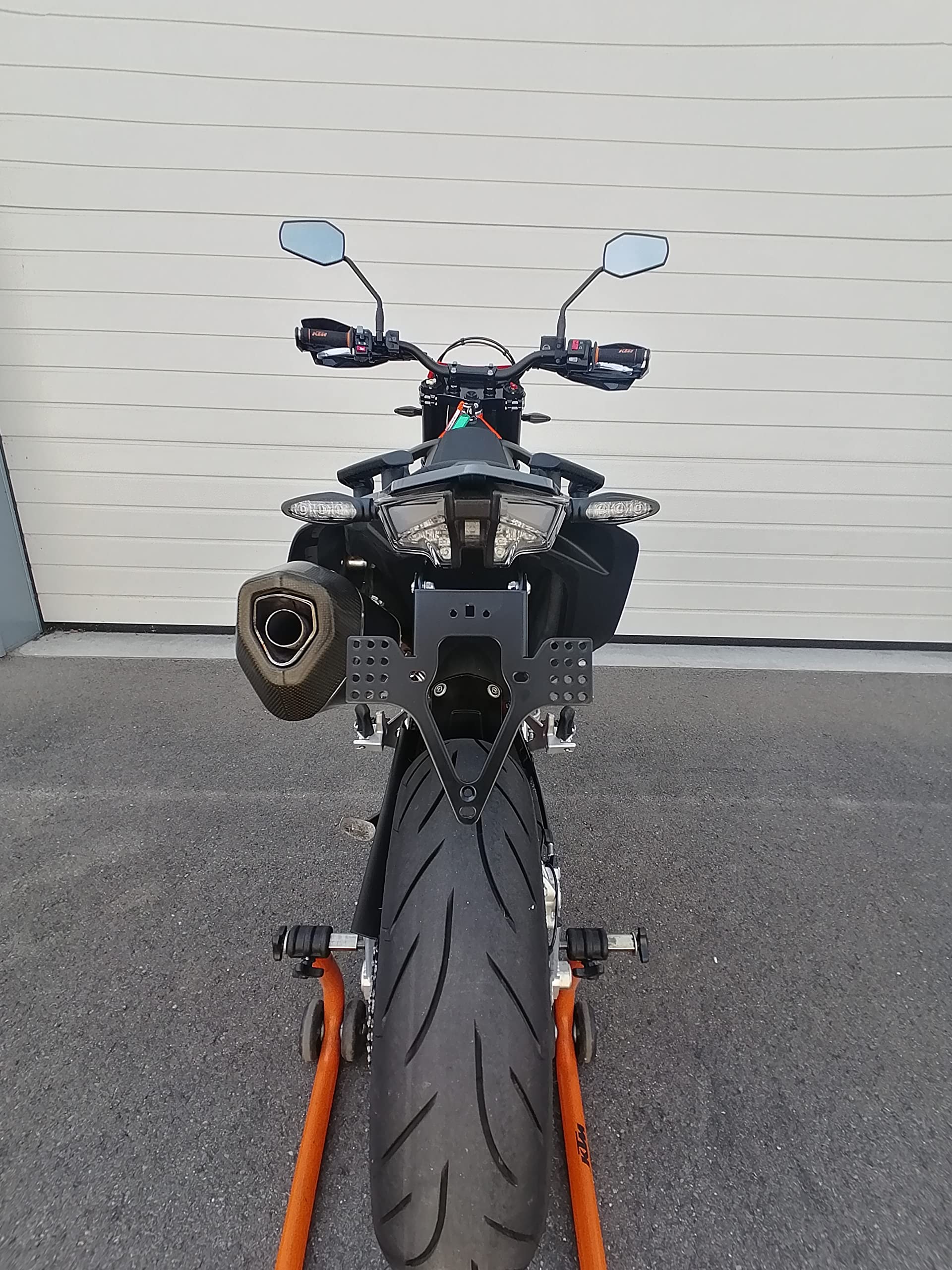 Portatarga GroFaTec Evo per KTM smc 690 Anno di Cost. 2019-2022 Porta Targa 690 SMC-R Träger 690 Enduro Halter kurzes Heck Heckumbau Porta Targa
