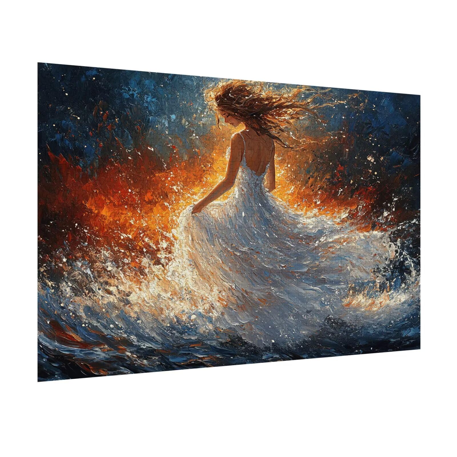 Puzzle 5000 Teile für Erwachsene, 3D Puzzle Frau Holzpuzzles, n-655 | Puzzlematte Abstrakt, Heimunterhaltung, Entspannung Meditationspuzzle, Impossible Klassische Jigsaw Puzzles, Home Decoration