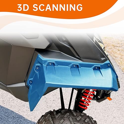 Miniatura 10 de CUSAUTV Kit de guardabarros extendidos XXL de combinación delantera y trasera compatible con Can Am Maverick X3Max todos los modelos 2017-2022 con