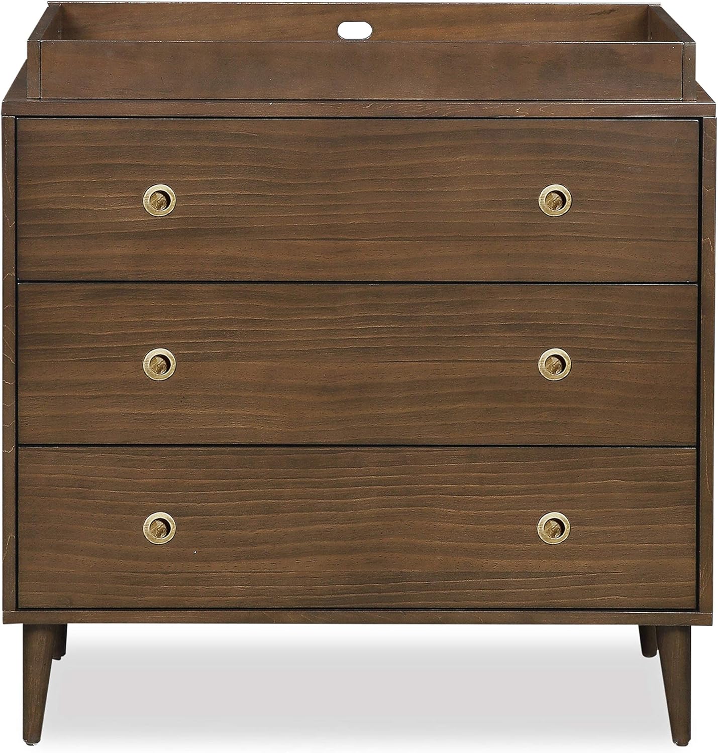 walnut changing table dresser