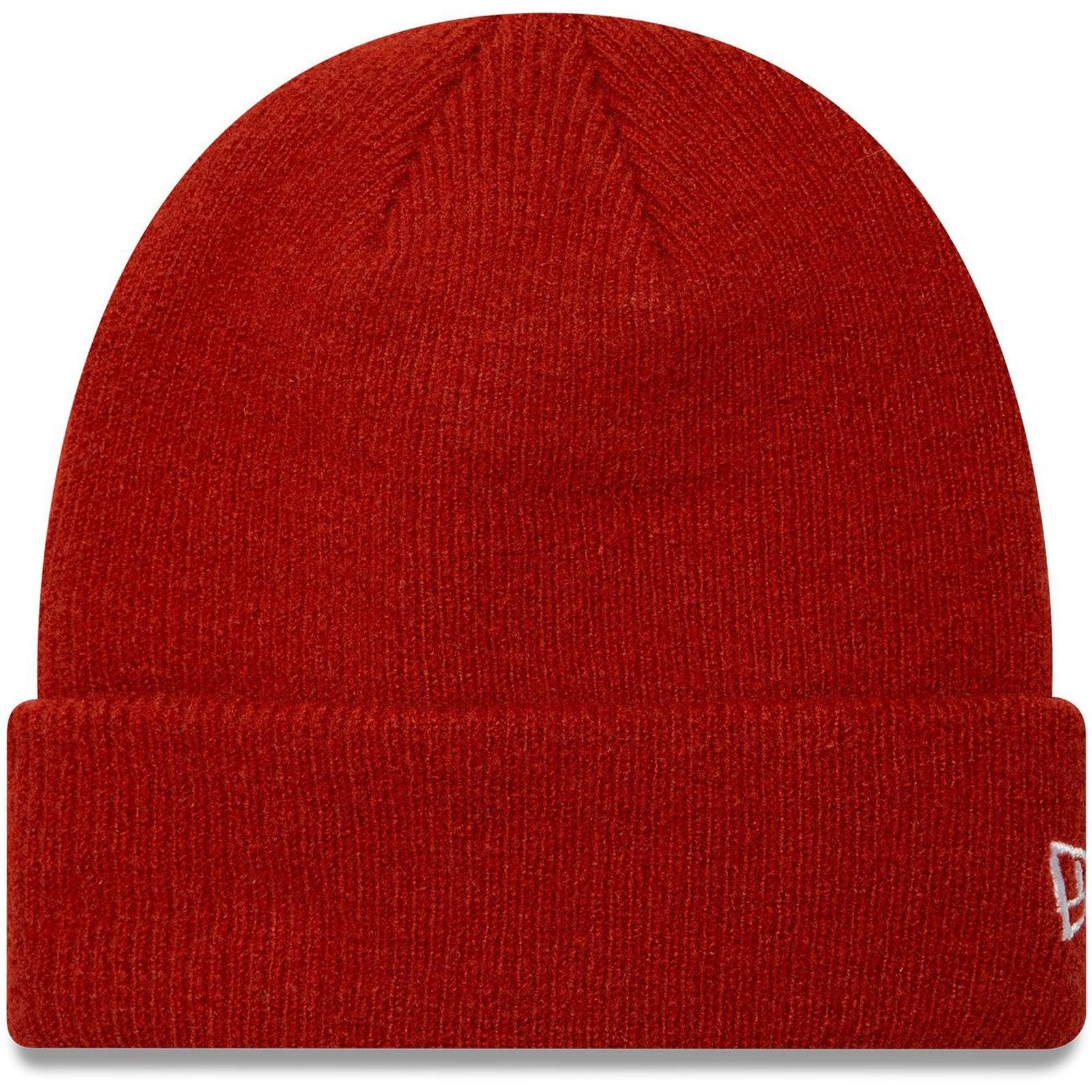 Bonnet d'hiver New Era Basic Cuff tricoté chaud et extensible rouille