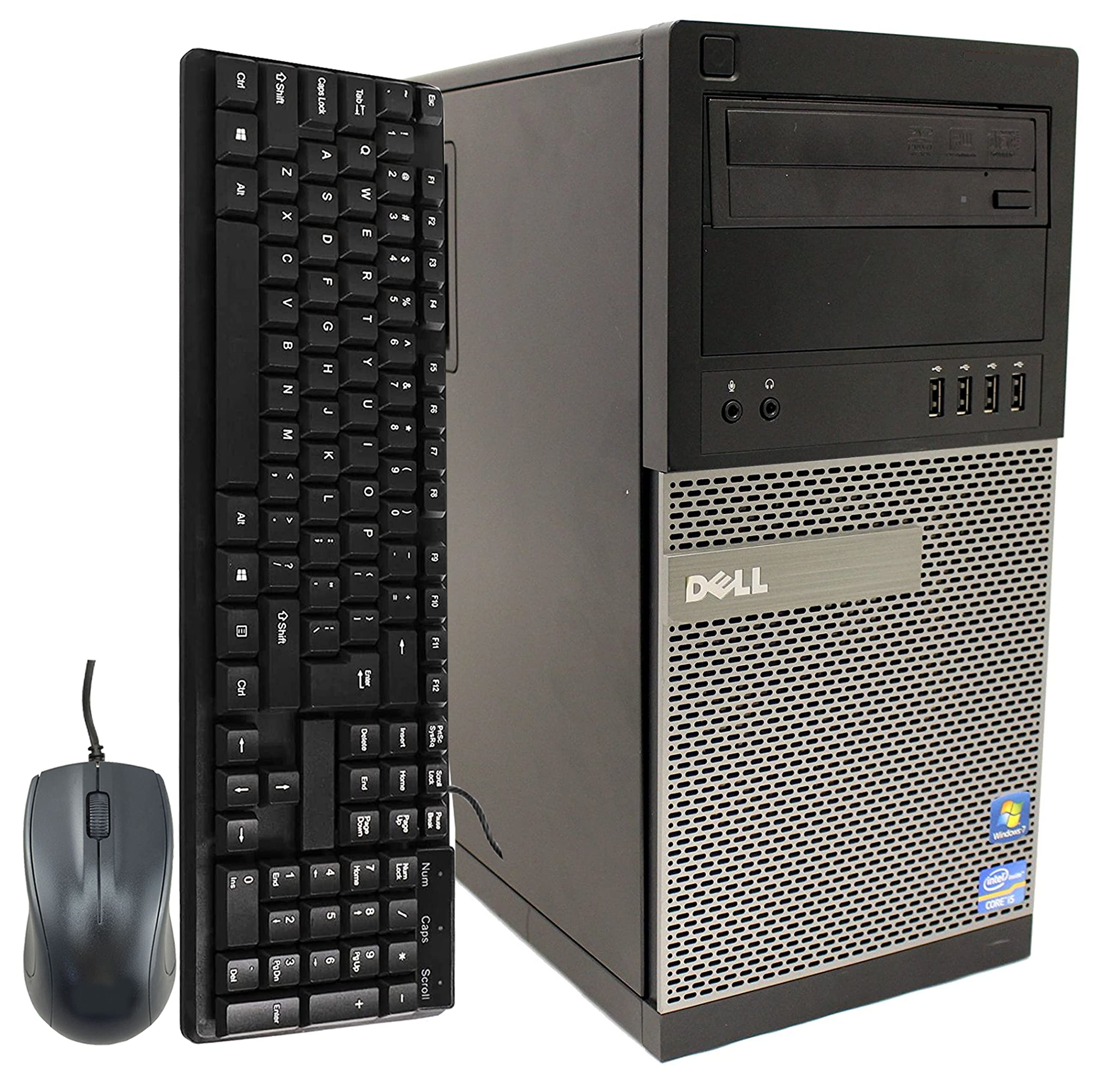 Dell OptiPlex Tower Computer Desktop PC, Intel Core i5 Processor, 16GB Ram, 128GB M.2 SSD 500GB Hard