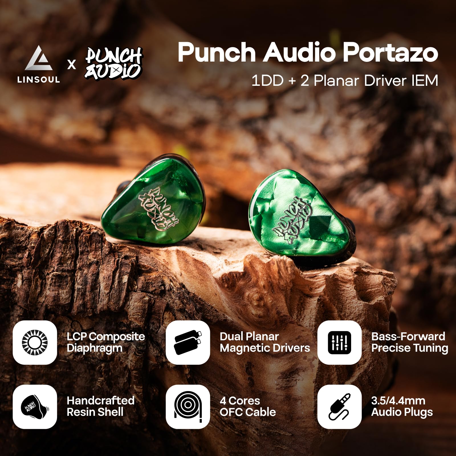 Amazon.co.jp: Linsoul Punch Audio Portazo 1DD + 2 プレーナー