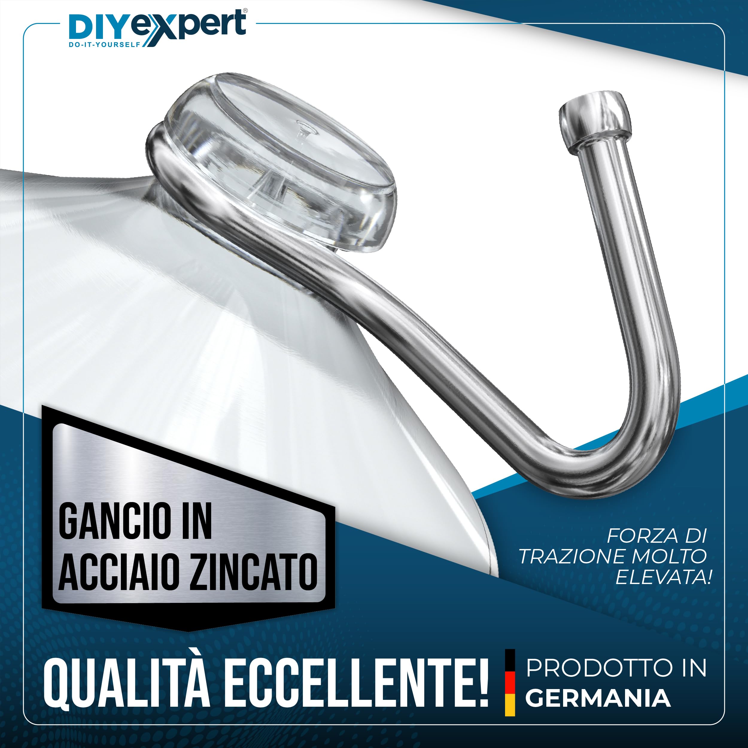 DIYSHOP 10 x Ganci di aspirazione Ø 40 mm