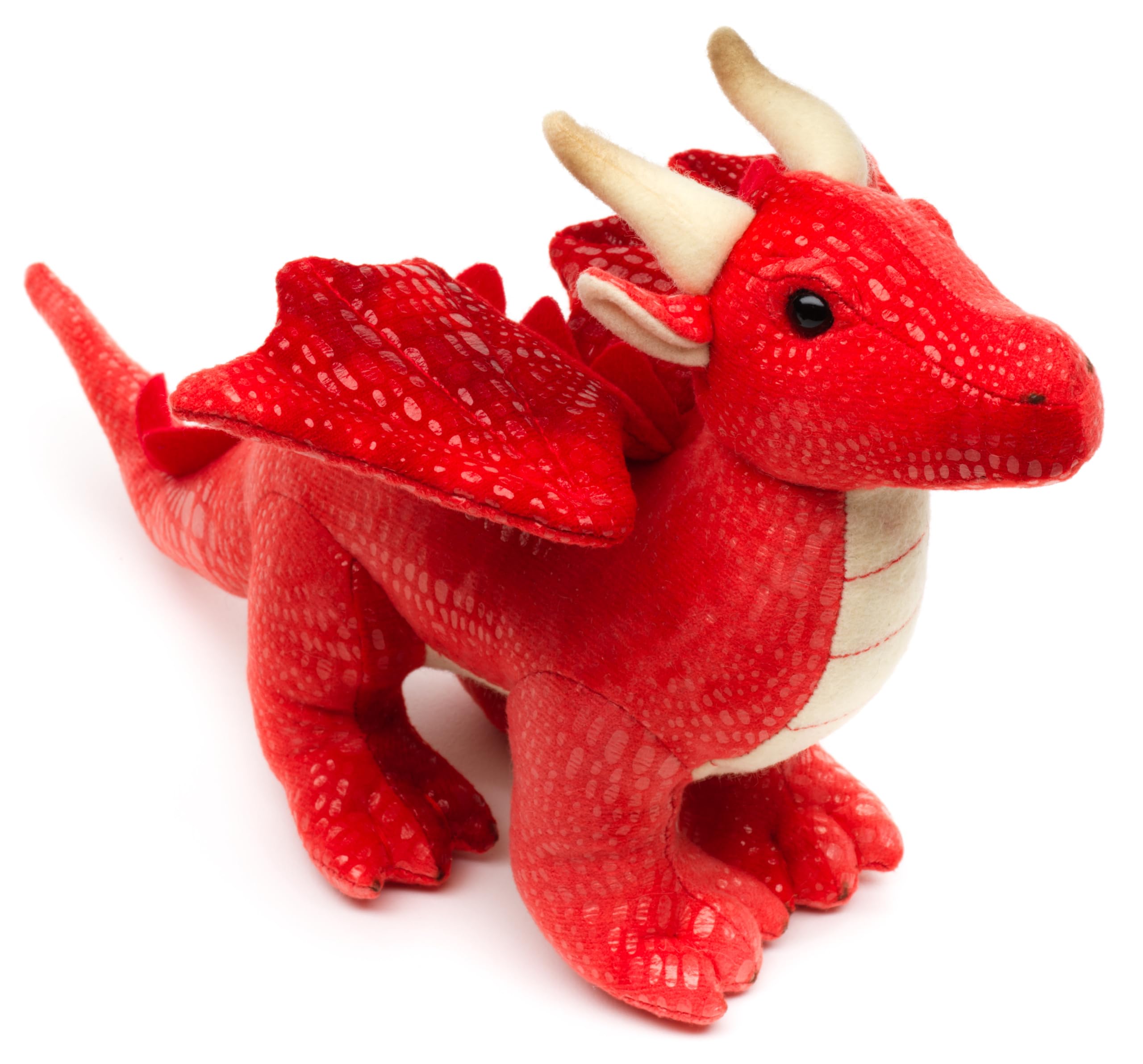 Uni-Toys - Dragon Red - 26 cm (Length) - Plush Fabulous Toy - Plush Toy, Cuddly Toy