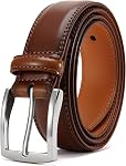DOOPAI Ceinture pour hommes,1 Ceintures en cuir de 3/8" pour hommes,Ceinture en cuir d'hommes authentiques pour travail occasionnel