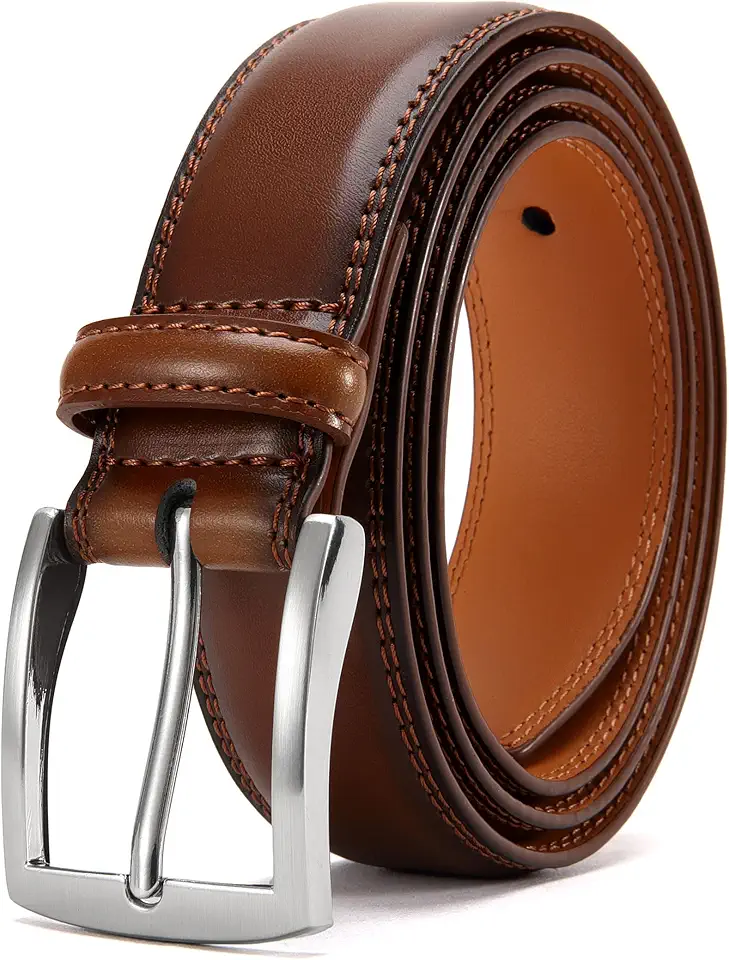 Check out this DOOPAI Mens Dress Belt - Genuine Leather Dress Belts For Men,Casual Suit Jeans Belt-Single Prong Buckle black belt from Amazon!