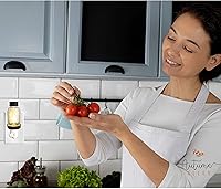 Vista 3 de Autumn Alley Rustic Mini Mason Jar Night Light in Bronze Auto On/Off Sensor Plug in Farmhouse Wall Decor Cute Country Night Light Energy