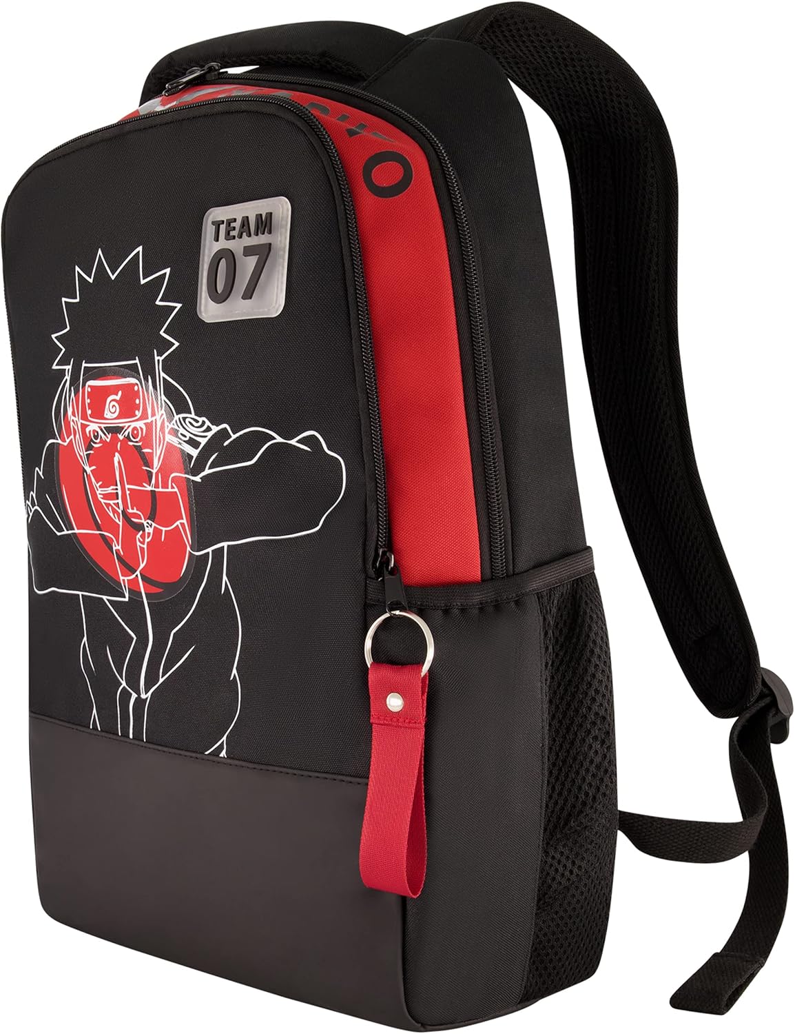 Naruto 15 Inch Sleeve Laptop Backpack, Padded Computer Bag for Commute or Travel, Team 7, One Size