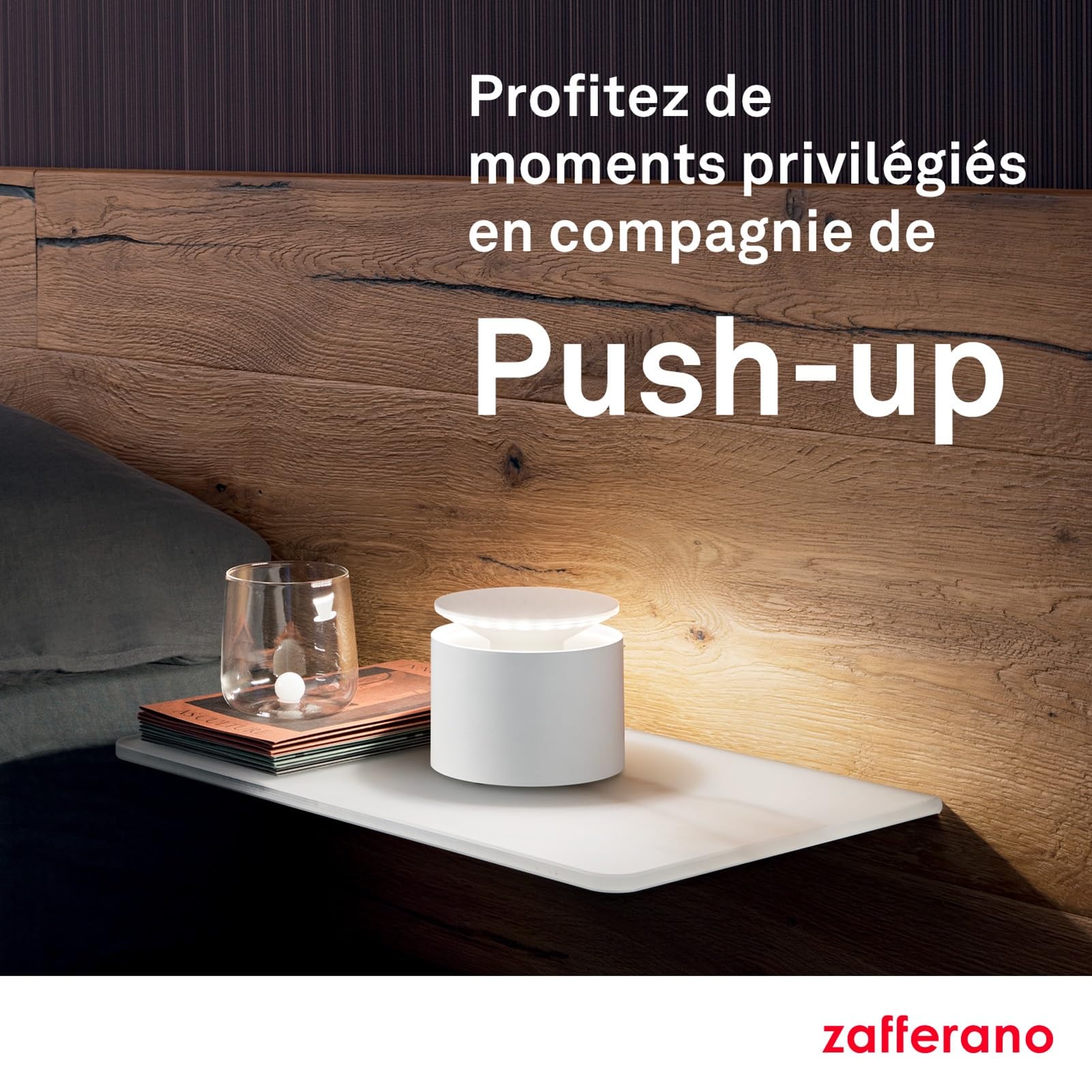 Zafferano, Lampe Push-Up, Lampe de Table Rechargeable et Sans Fil avec Contrôle Tactile, Utilisable également comme Lampe d'Extérieur, Dimmer 2200-3000 K, Hauteur 80-100 cm, Couleur Corten