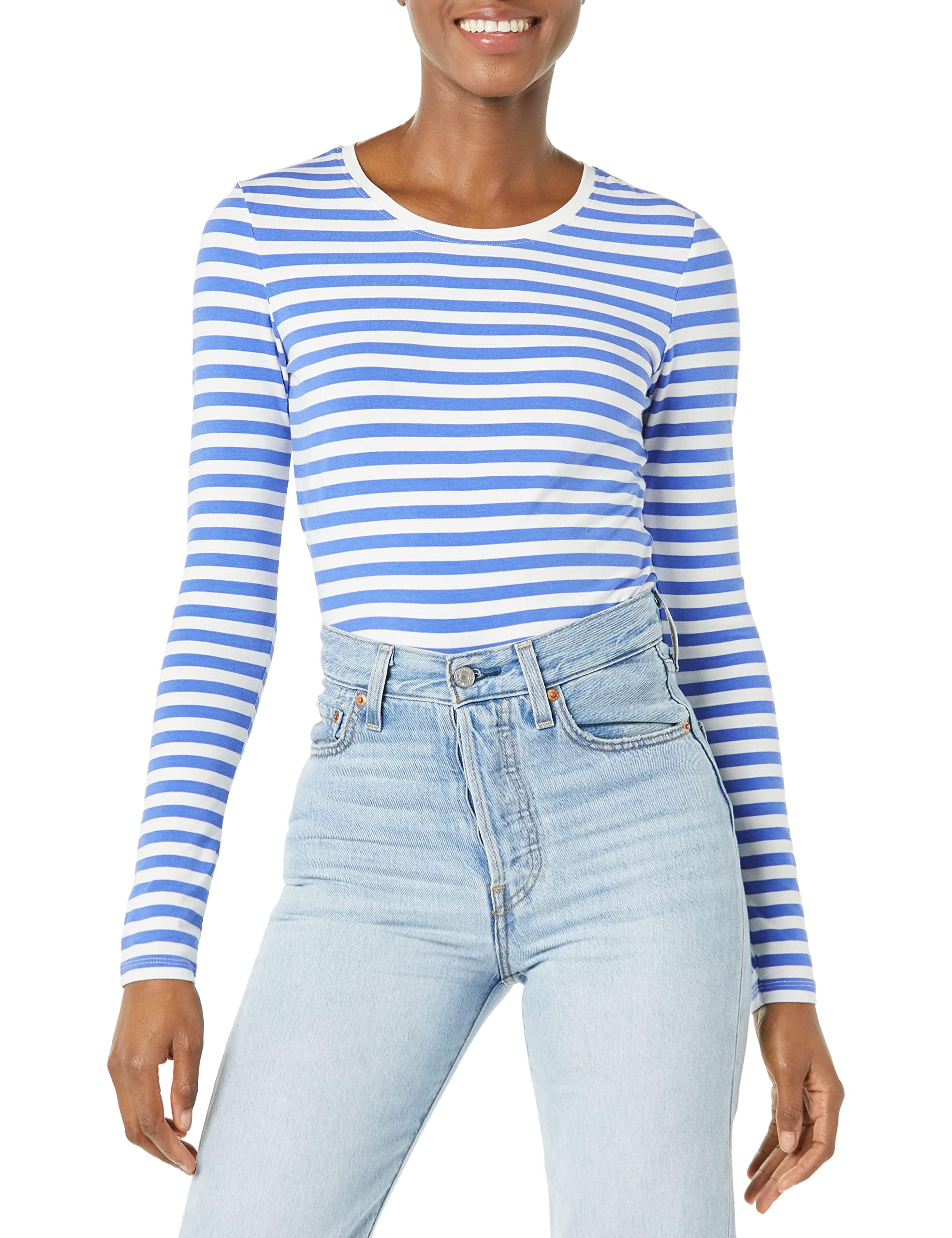 Amazon Essentials Women's Regular-Fit Long-Sleeve Crewneck T-Shirt (Available in Plus Size) — view 30