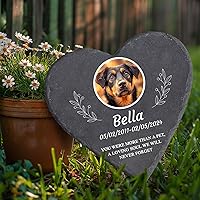 Vista 3 de Baosity Piedras conmemorativas para mascotas regalos para perros y gatos por pérdida, monumentos conmemorativos del puente arcoíris