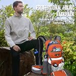 N NEVO RHINO Sac à dos d'hydratation, 18L Sac à dos de randonnée polyvalent avec 3L Paquet d'hydratation isotherme pour les randonnées à vélo