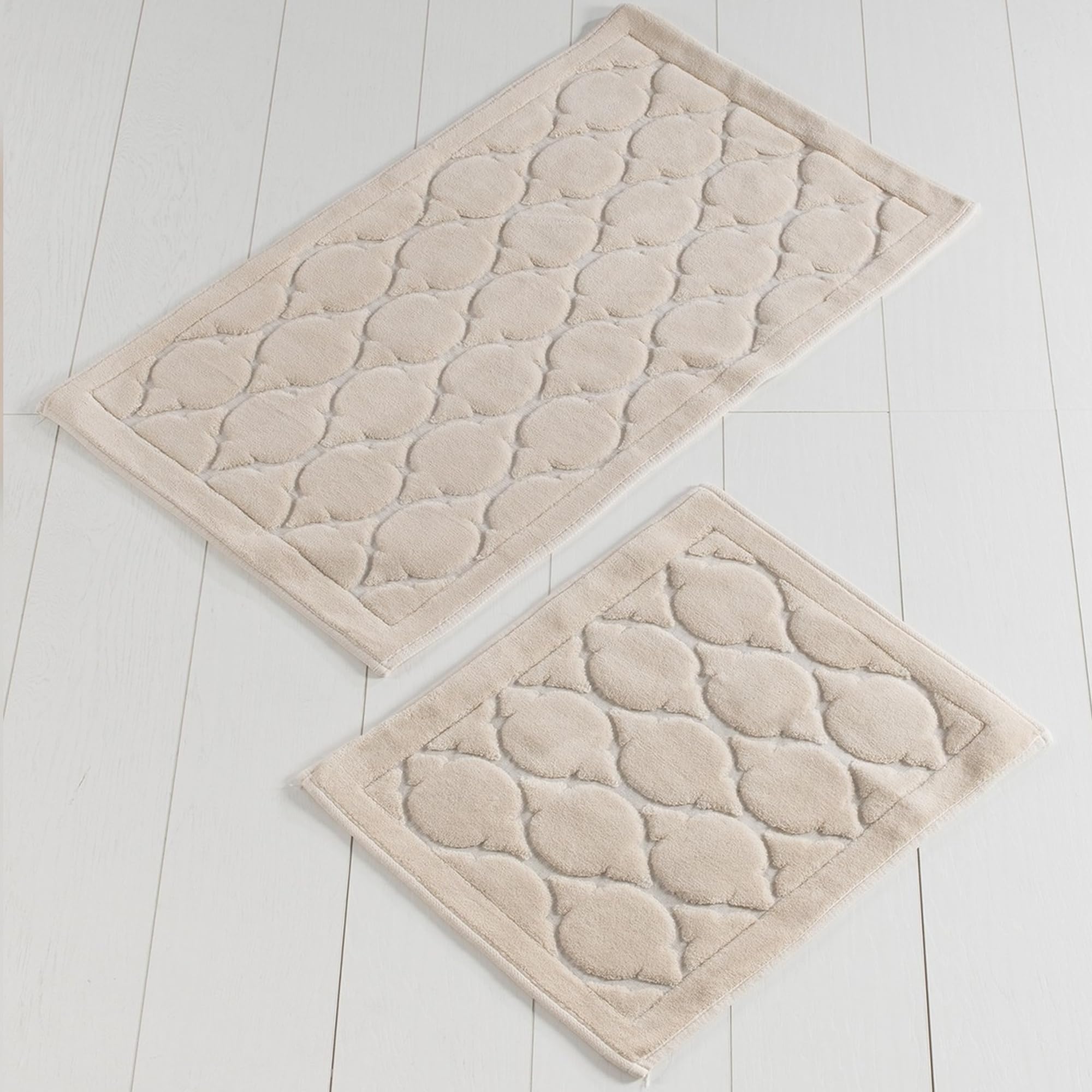WELL HOME MOBILIARIO & DECORACIÓN Set di tappetini da bagno (2 pezzi) beige