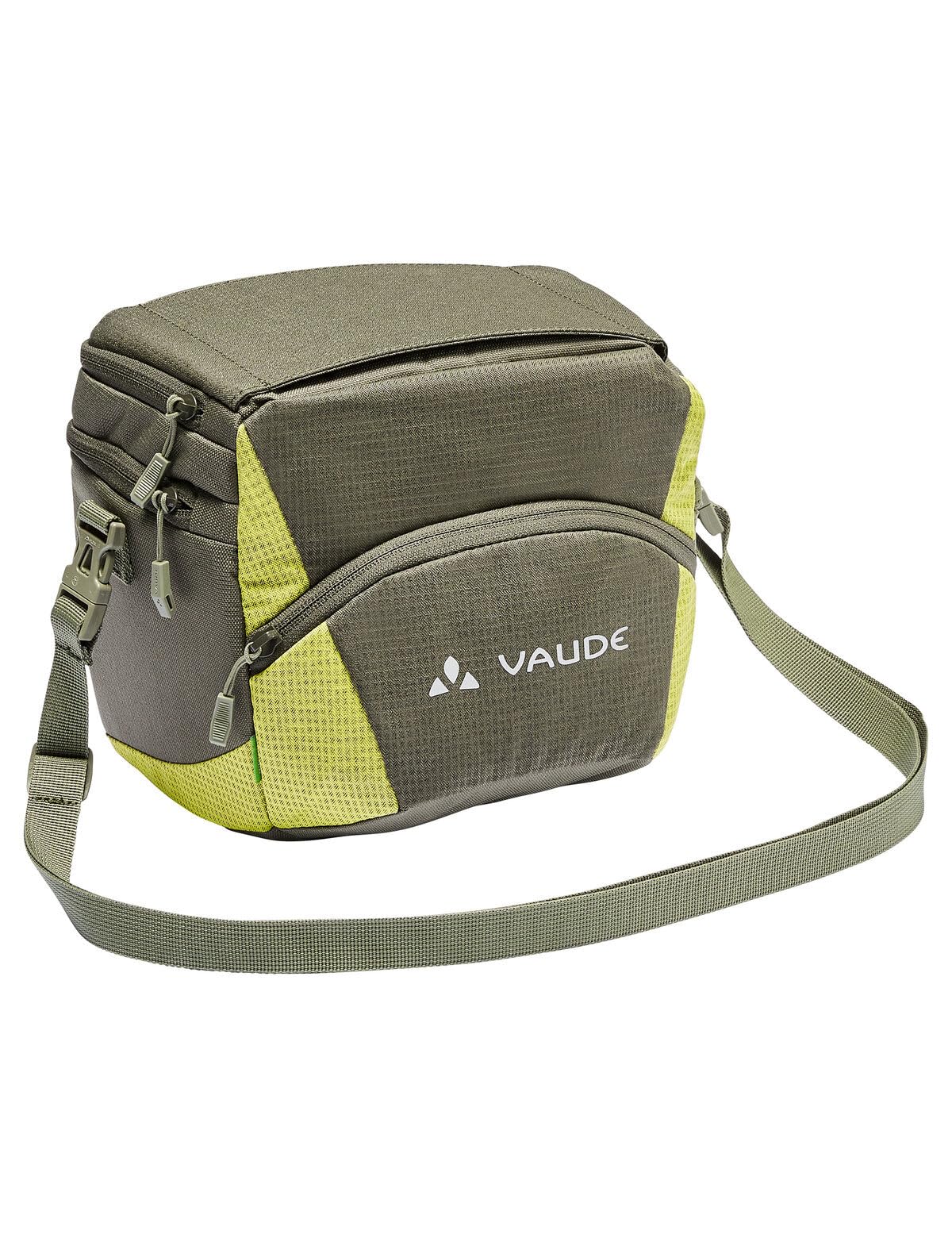 VAUDE OnTour Box M Lenkertasche Fahrrad 4 L, KLICKfix Ready, Khaki