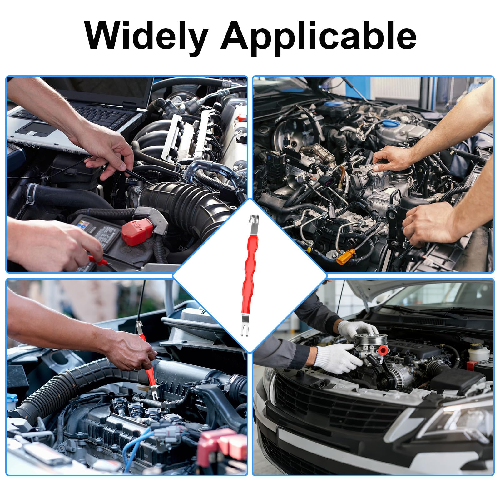 Herramienta para extraer conectores eléctricos automotrices, extractor de terminales universal de 170 mm para cableado automotriz, herramienta de separación para sistemas eléctricos de automóviles — view 3
