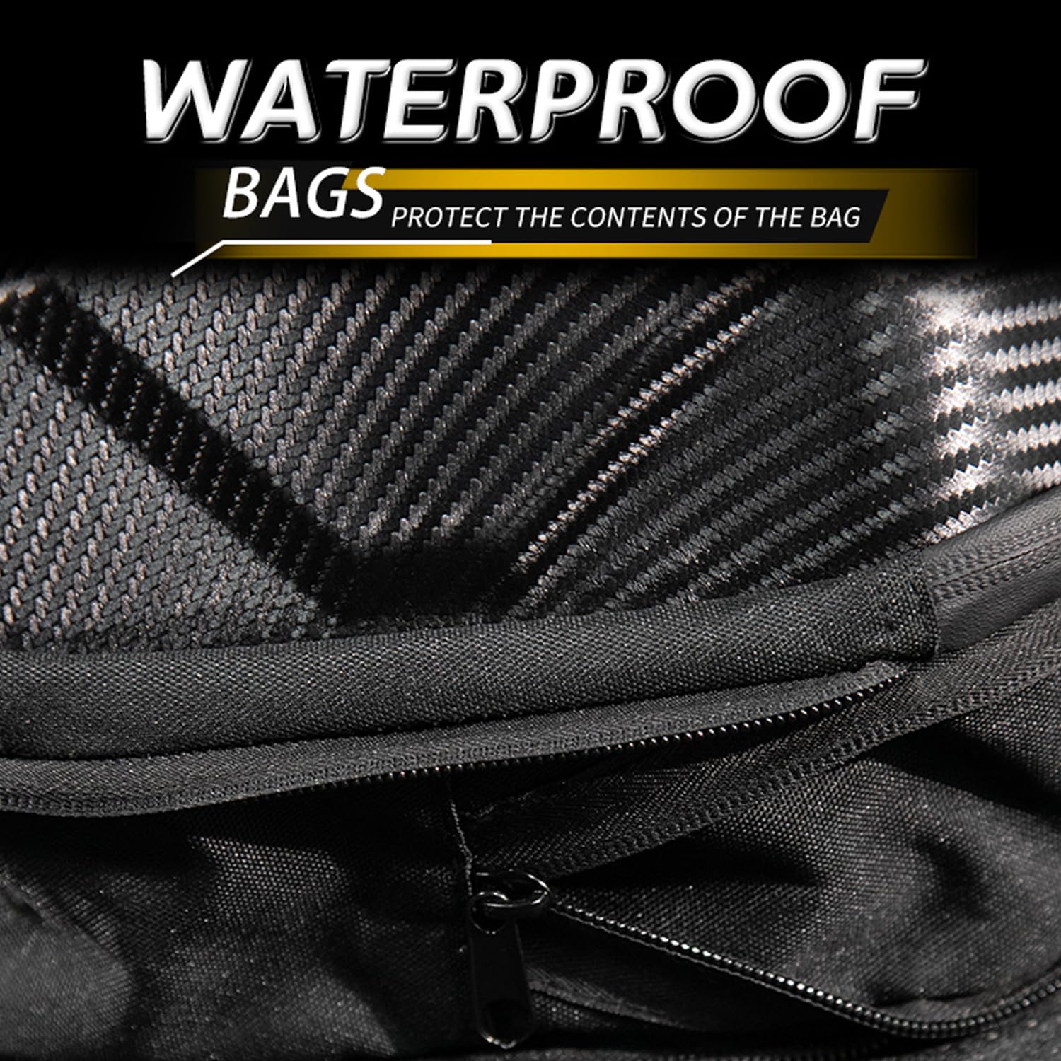 Night Cat Bolsa Trasera Multifuncional Impermeable para Asiento Trasero de Motocicleta, Almacenamiento Universal (Alta Capacidad)